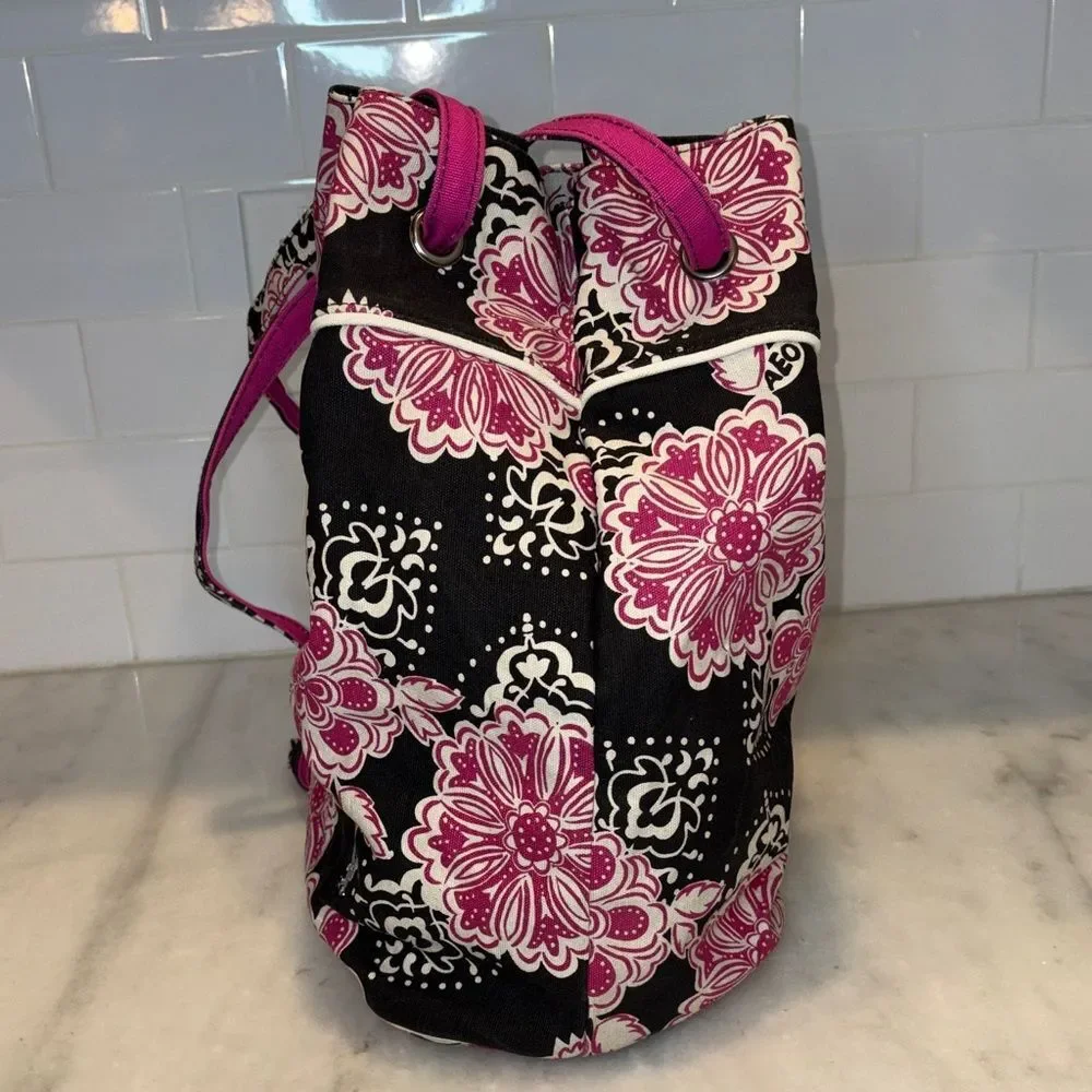 American Eagle Backpack Floral Drawstring Pouch Tote Bag NWT Bag #2